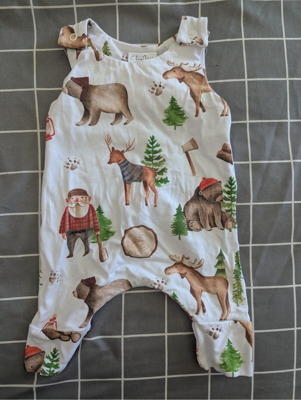 Claybear forest deer bear moose woodcutter dungarees overalls